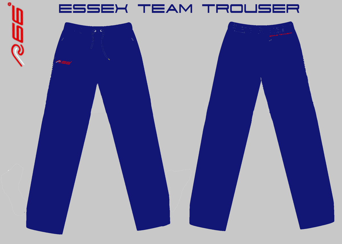 Essex County Bowling Association Unisex Blue Bowls Team Trousers.