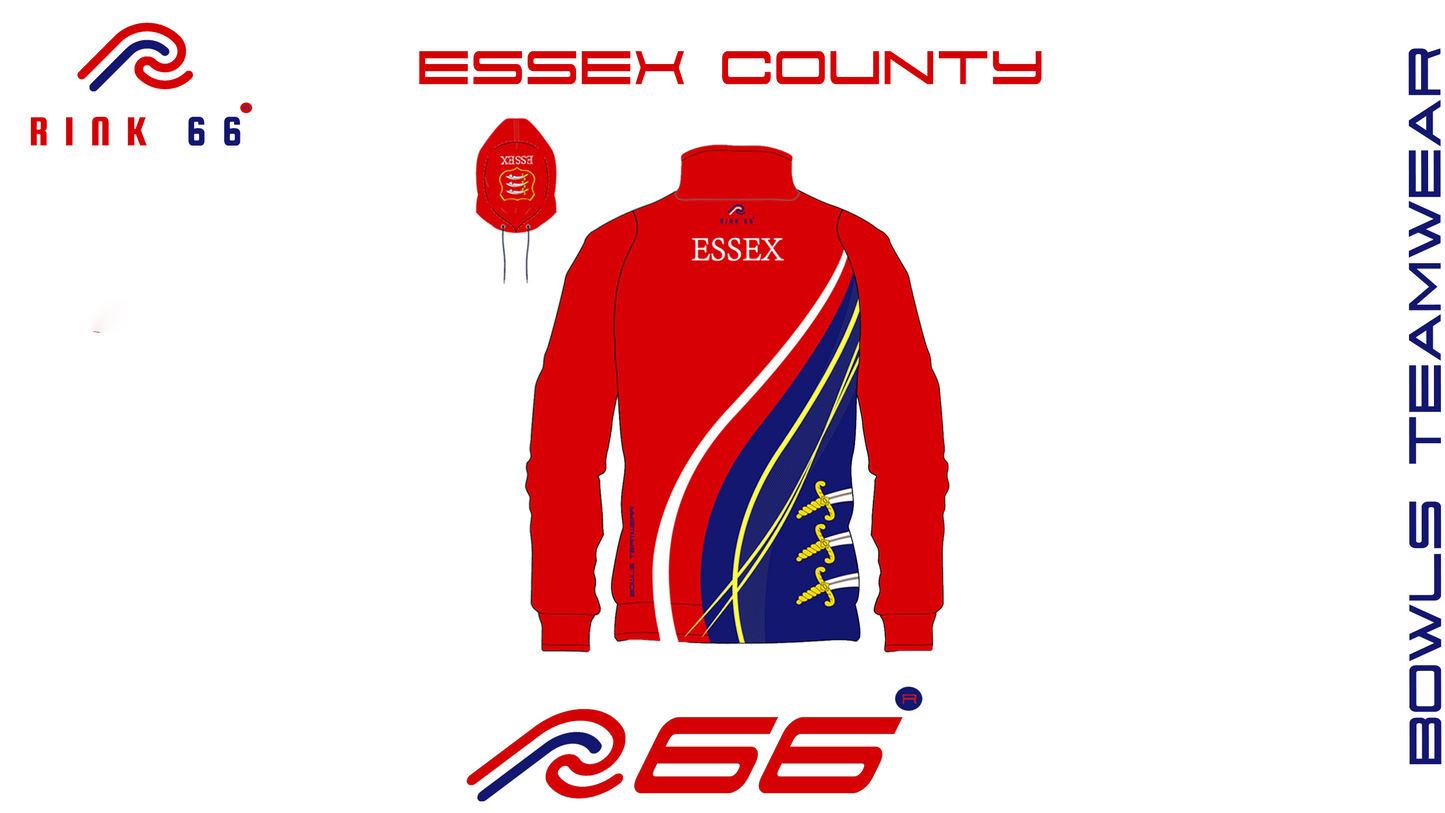 Pre-Order Essex County Bowling Association Red/Blue Bowls Team Jacket.
