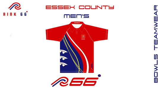 Pre-Order Essex County Bowling Association Men’s Red/Blue Bowls Team Shirt.